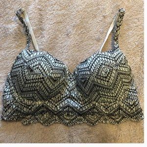 Victoria’s Secret PINK Blue / Black Lace Date Bra
